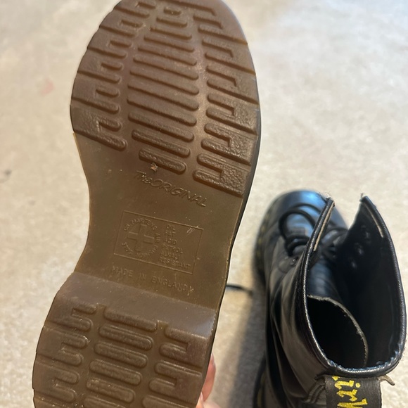 Dr. Martens Black Leather Lace Up Boots - Picture 7 of 12